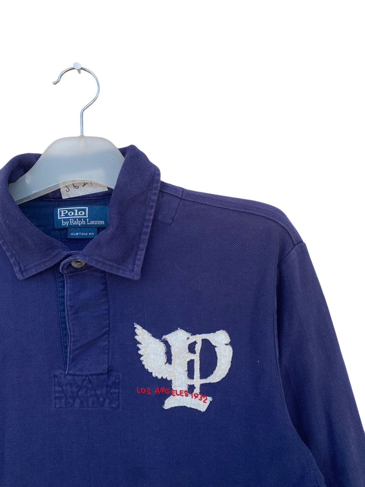 Polo Ralph Lauren Vintage Polo Ralph Lauren Custom Fit Polo Rugby Size US L / EU 52-54 / 3 - 3 Thumbnail