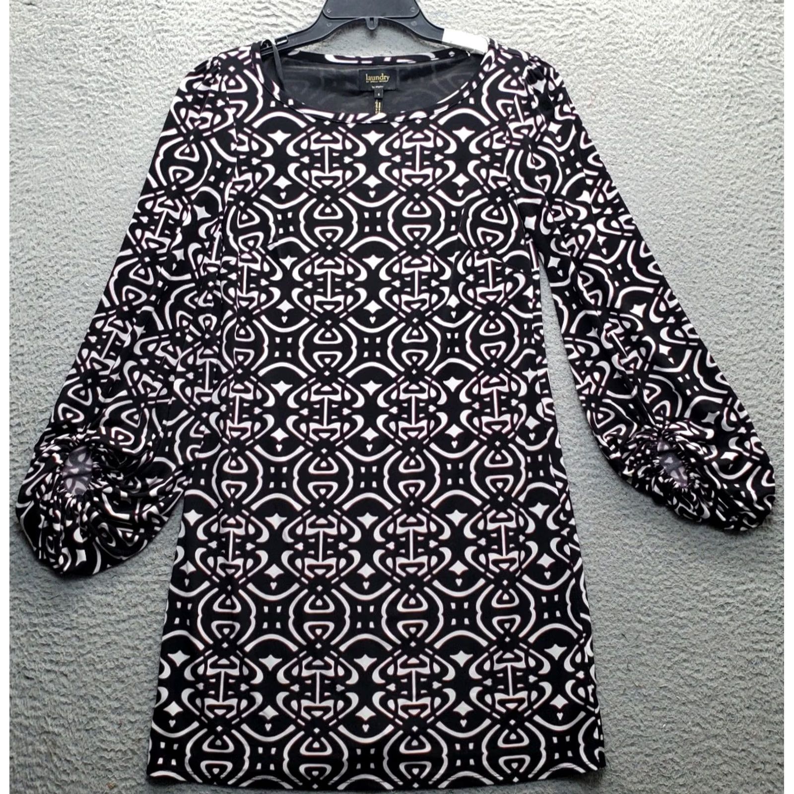 Laundry by Shelli Segal Laundry by Shelli Segal Dress Womens 4 Multicolor Round Neck Balloon Sleeve Midi Dress Size S / US 4 / IT 40 - 2 Thumbnail