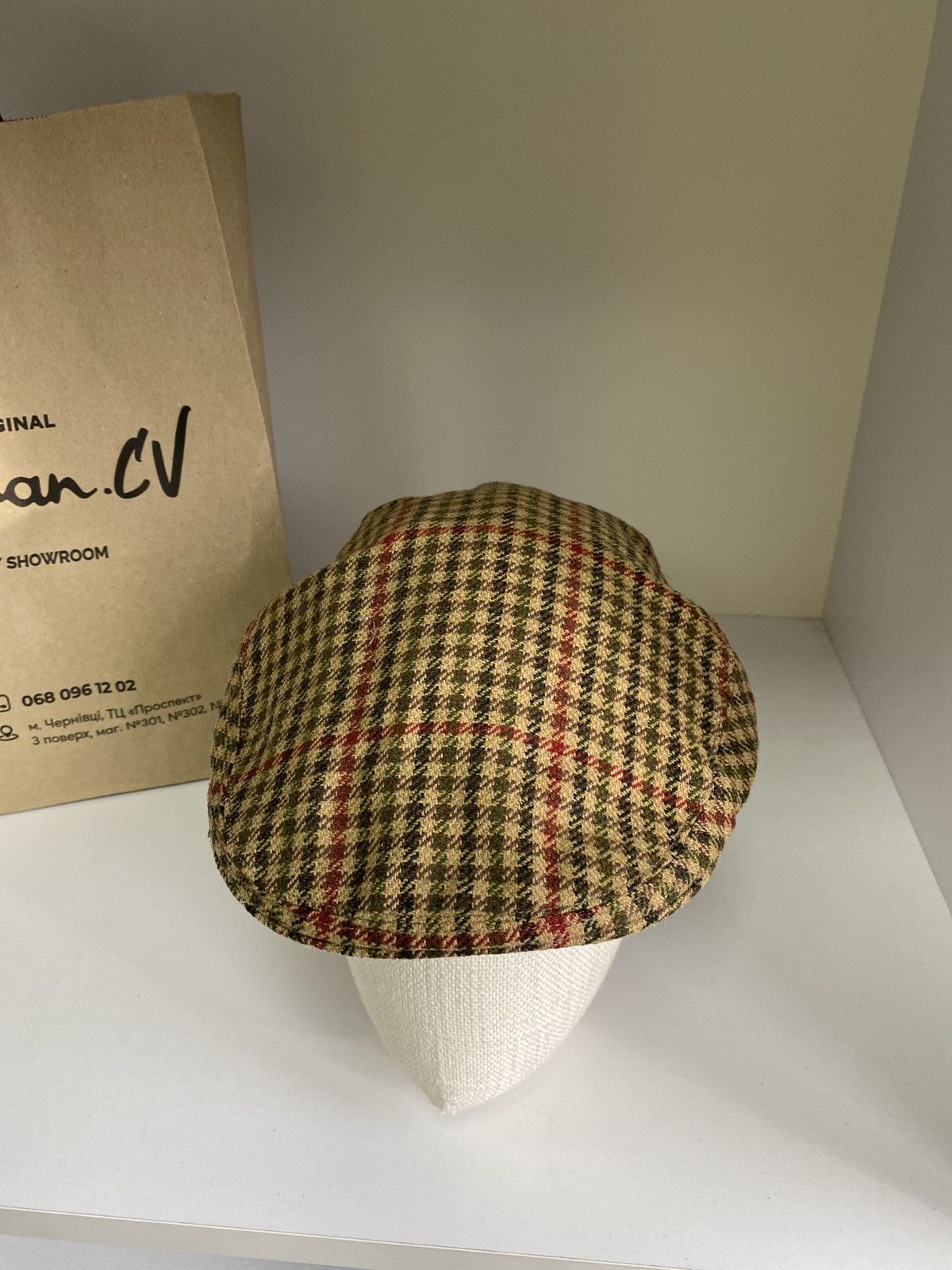 Barbour × Vintage Vintage Barbour Waxed cap hat Size ONE SIZE - 3 Thumbnail