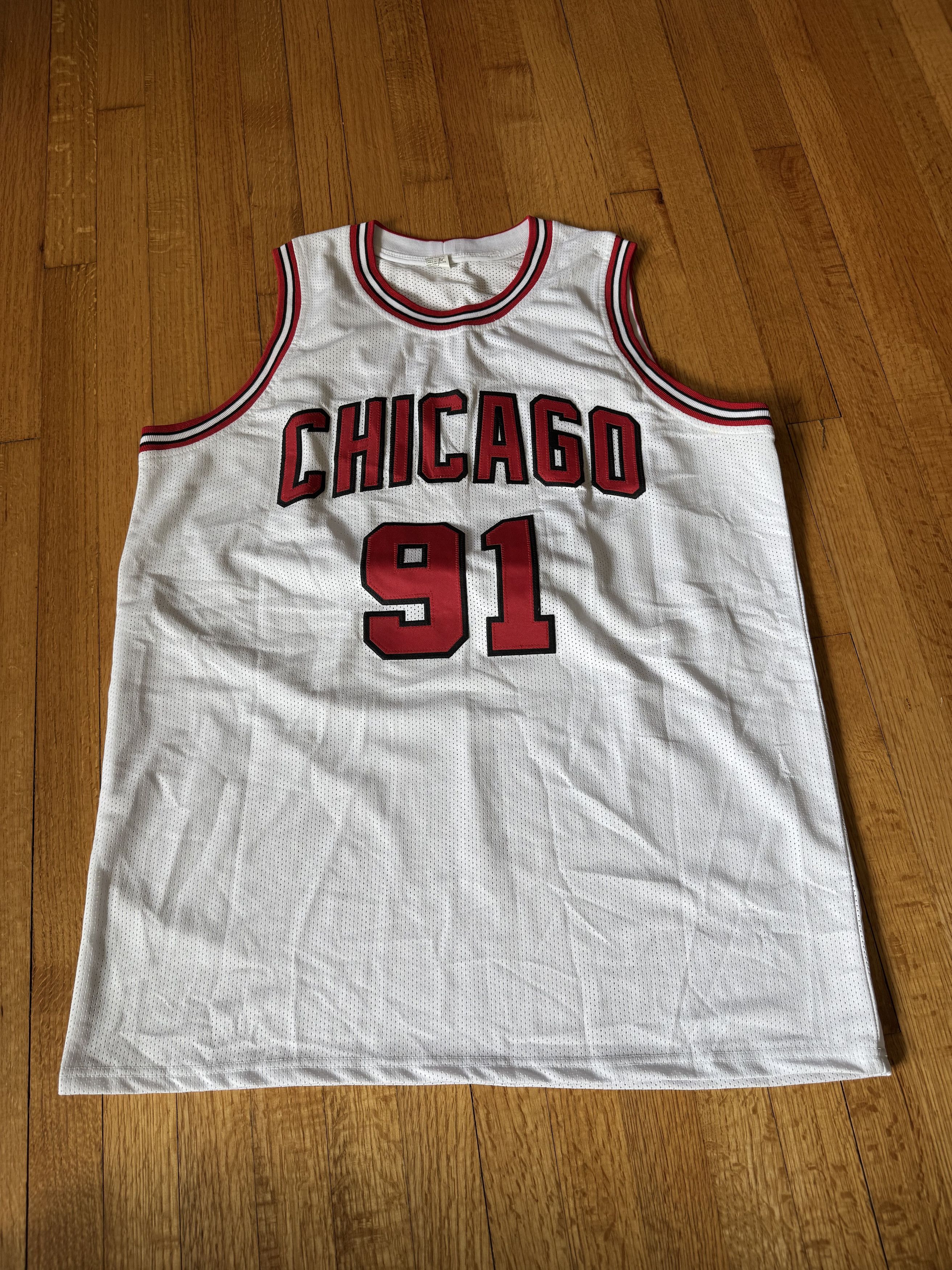 Other Autographed Chicago Bulls Dennis Rodman Jersey Size US XL / EU 56 / 4 - 1 Thumbnail