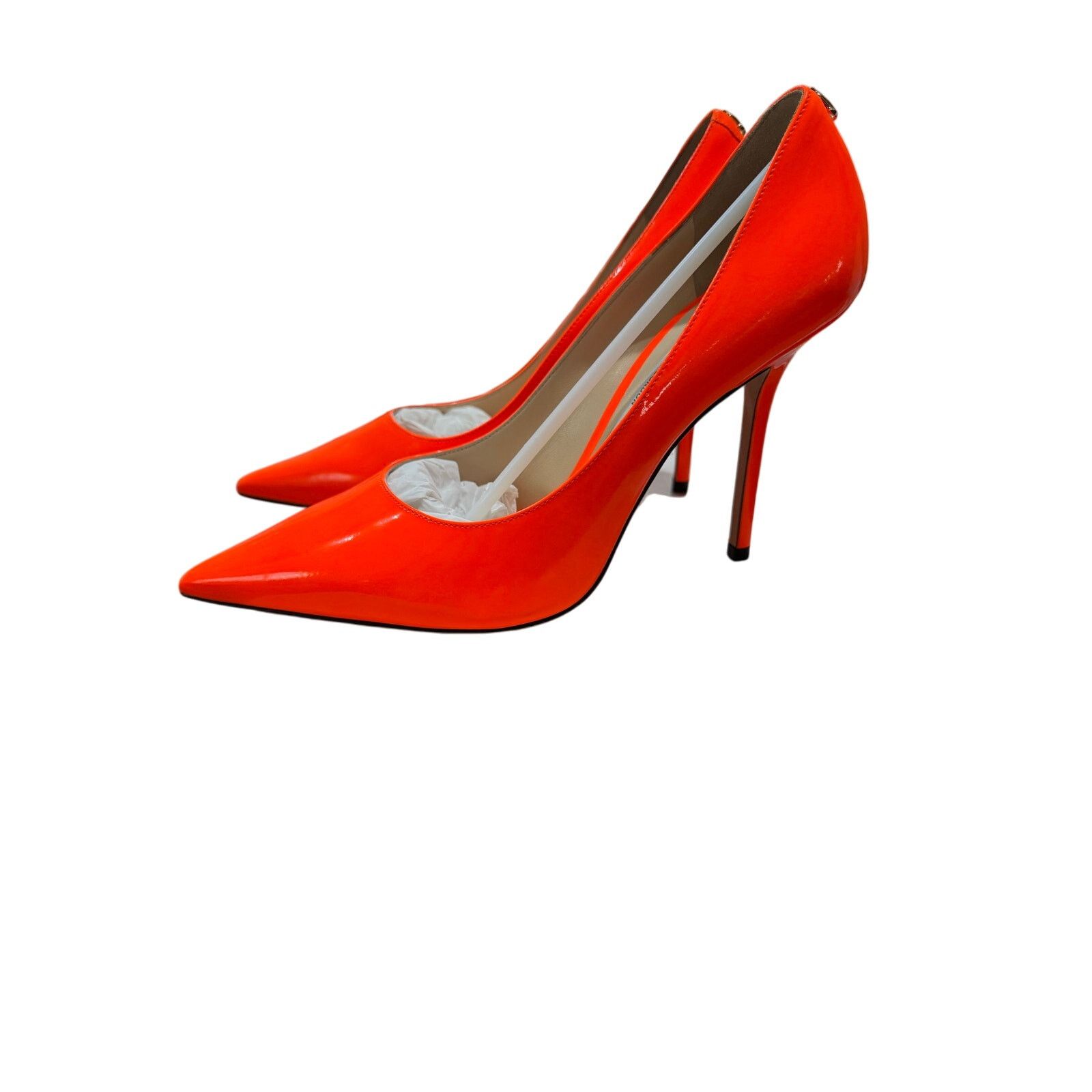 Jimmy Choo Jimmy Choo Love 100 Orange Patent Leather Pumps Size 35.5 EU Size US 5.5 / IT 35.5 - 8 Thumbnail