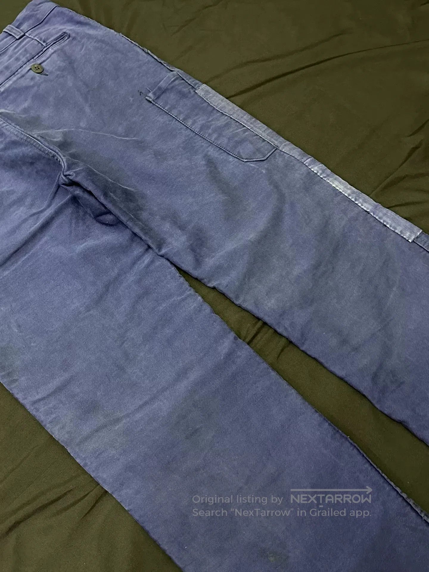 Vintage Vintage 50s French Workwear Mole Skin Pants. Size US 31 - 8 Thumbnail