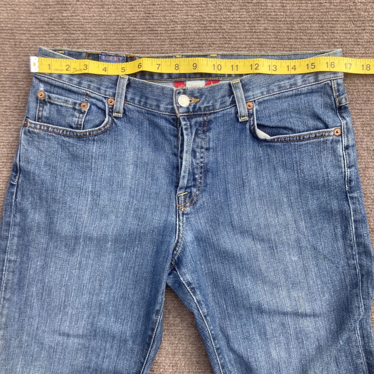 Lucky Brand Vtg Y2k Lucky Brand Easy Rider Owl Gusset Flare Jean 29 USA Size 29" - 8 Thumbnail