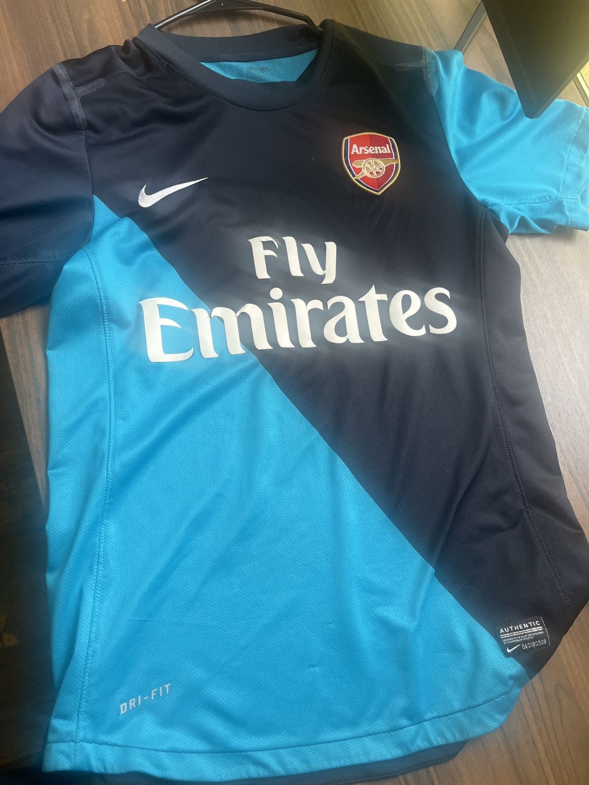 Nike 2010 Vintage Blue Arsenal Jersey, Nike Size US S / EU 44-46 / 1 - 1 Thumbnail