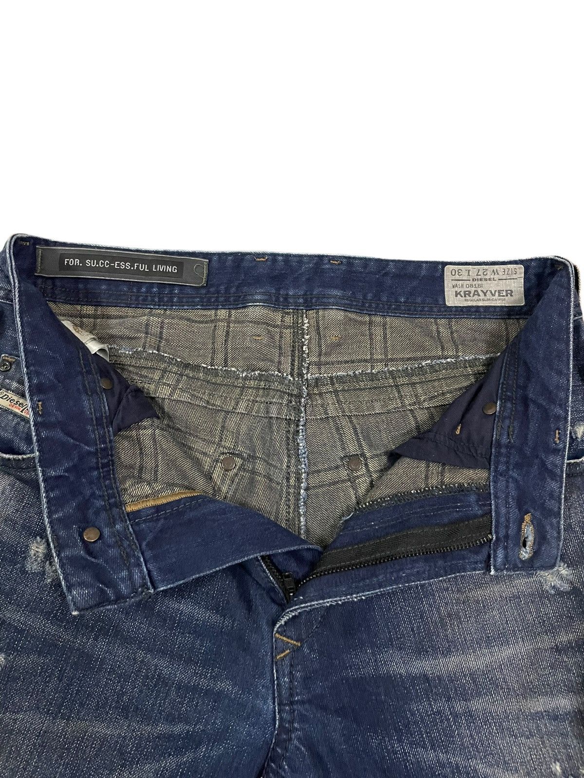 Diesel Vintage Diesel Denim Edit Blue Wash Distressed Style Jeans Size US 30 / EU 46 - 16 Thumbnail