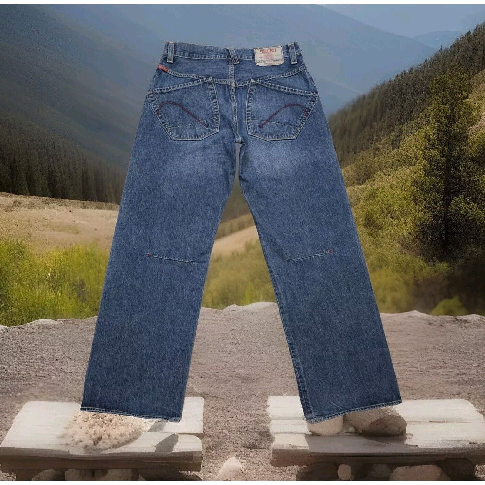 Guess Guess Vintage Jeans Blue Classic 00.XX Straight Denim 90's Size US 30 / EU 46 - 3 Thumbnail