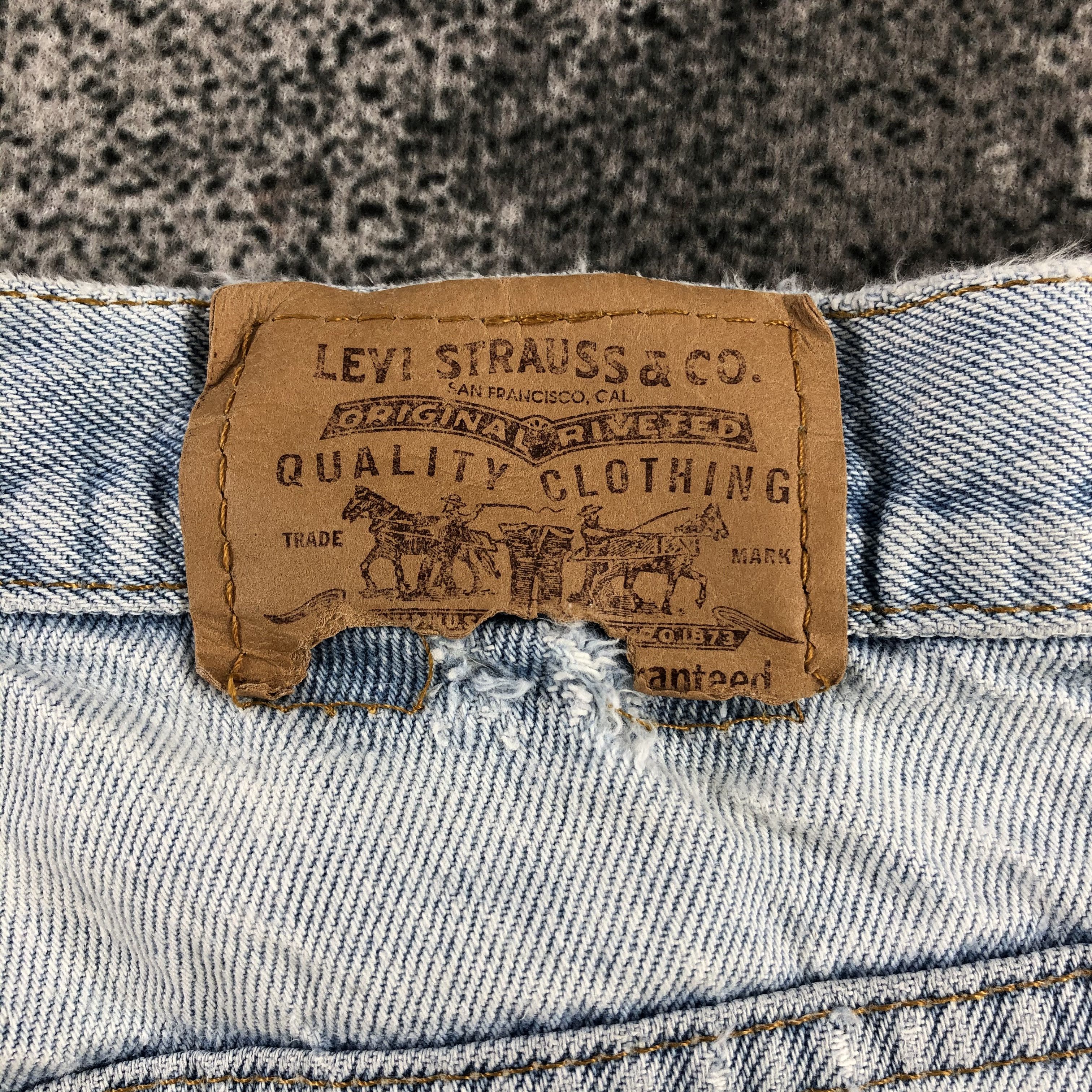 Levi's Vintage 90s Levi's Jeans Orange Tab Distress Denim KJ1002 Size US 30 / EU 46 - 5 Thumbnail