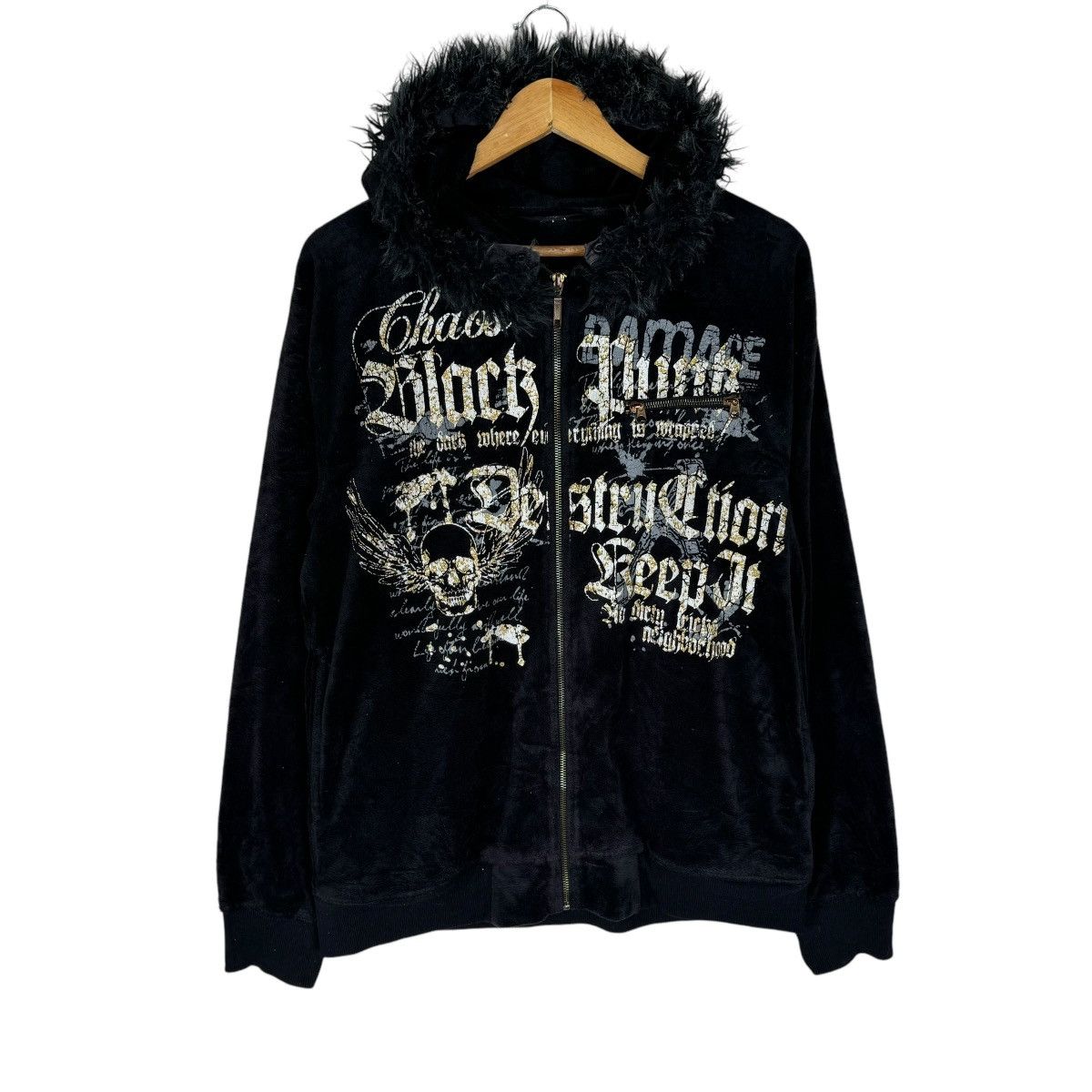 If Six Was Nine 🌟BEAUMERE FUR HOODIE FLEECE JACKET Size US L / EU 52-54 / 3 - 1 Thumbnail