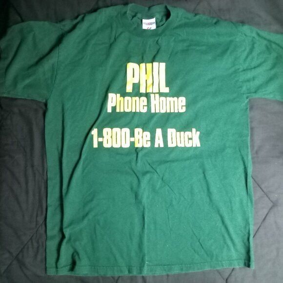 Jerzees Vintage Phil Phone Home Just Do It! Oregon Ducks T-Shir Size US L / EU 52-54 / 3 - 2 Thumbnail