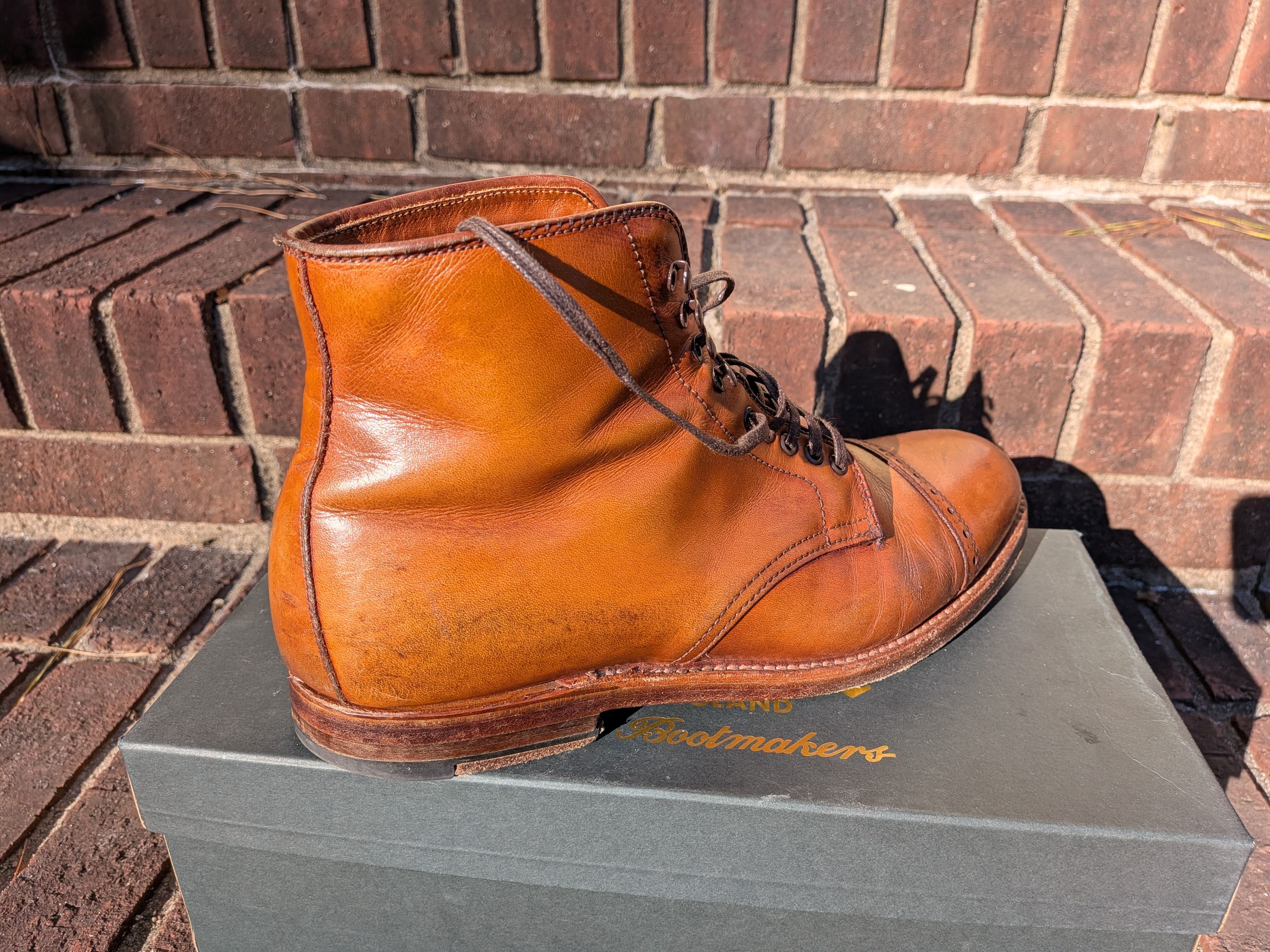 Alden × J.Crew Alden X J Crew Tan Captoe Boots Size US 7.5 / EU 40-41 - 11 Thumbnail