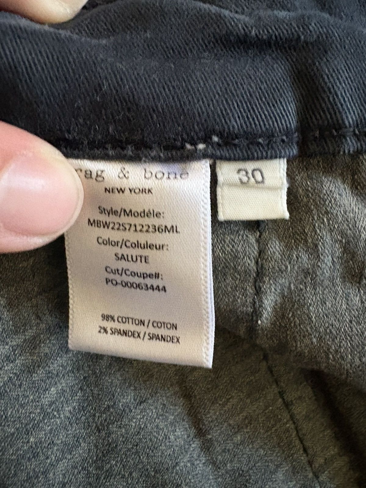 Rag & Bone Rag & Bony Navy Slim Taper Chino Size US 30 / EU 46 - 5 Thumbnail