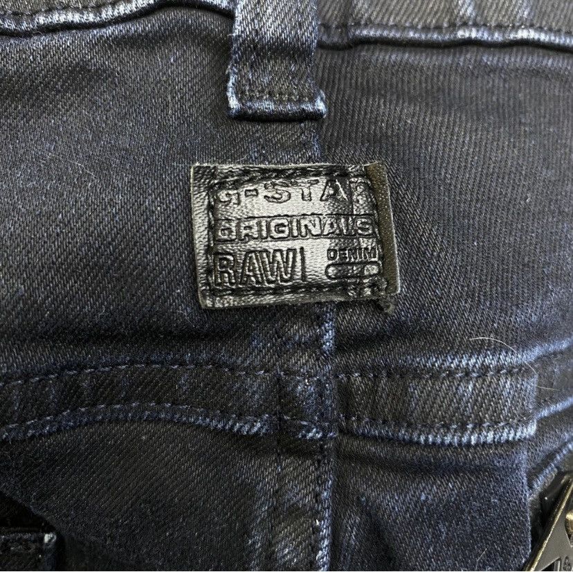 G-Star G-Star RAW Moto Jeans Mens Black Sz 29 Slim Button Fly EUC Size US 29 - 5 Thumbnail