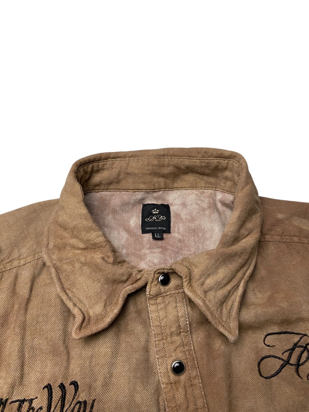 If Six Was Nine 2000's In The Attic Poem Mudwash Button Ups Size US M / EU 48-50 / 2 - 5 Thumbnail