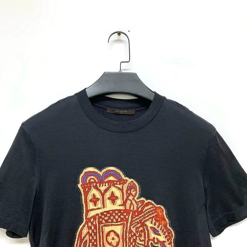 Louis Vuitton Louis Vuitton Black Elephant Embroidered Short Sleeve Size US M / EU 48-50 / 2 - 3 Thumbnail