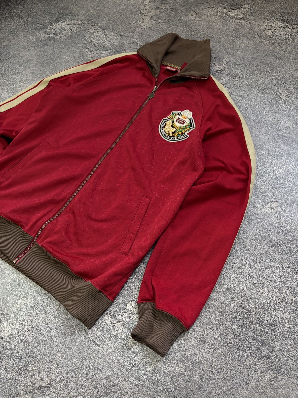 Onitsuka Tiger Vintage Onitsuka Tiger Track Jacket Red Patch Logo M/L Size US M / EU 48-50 / 2 - 8 Thumbnail
