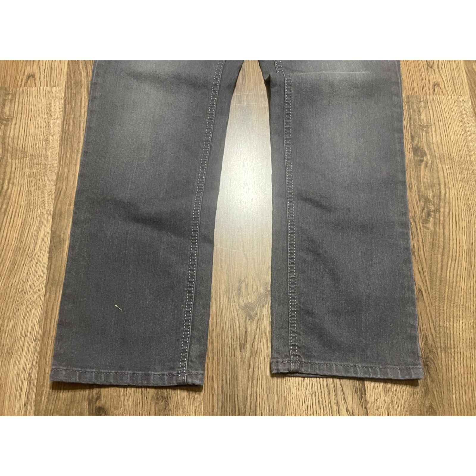 Vintage Ruff Hewn Jeans Women's 10 Petite Black Denim Straight Leg Pockets Size 32" / US 10 / IT 46 - 3 Thumbnail