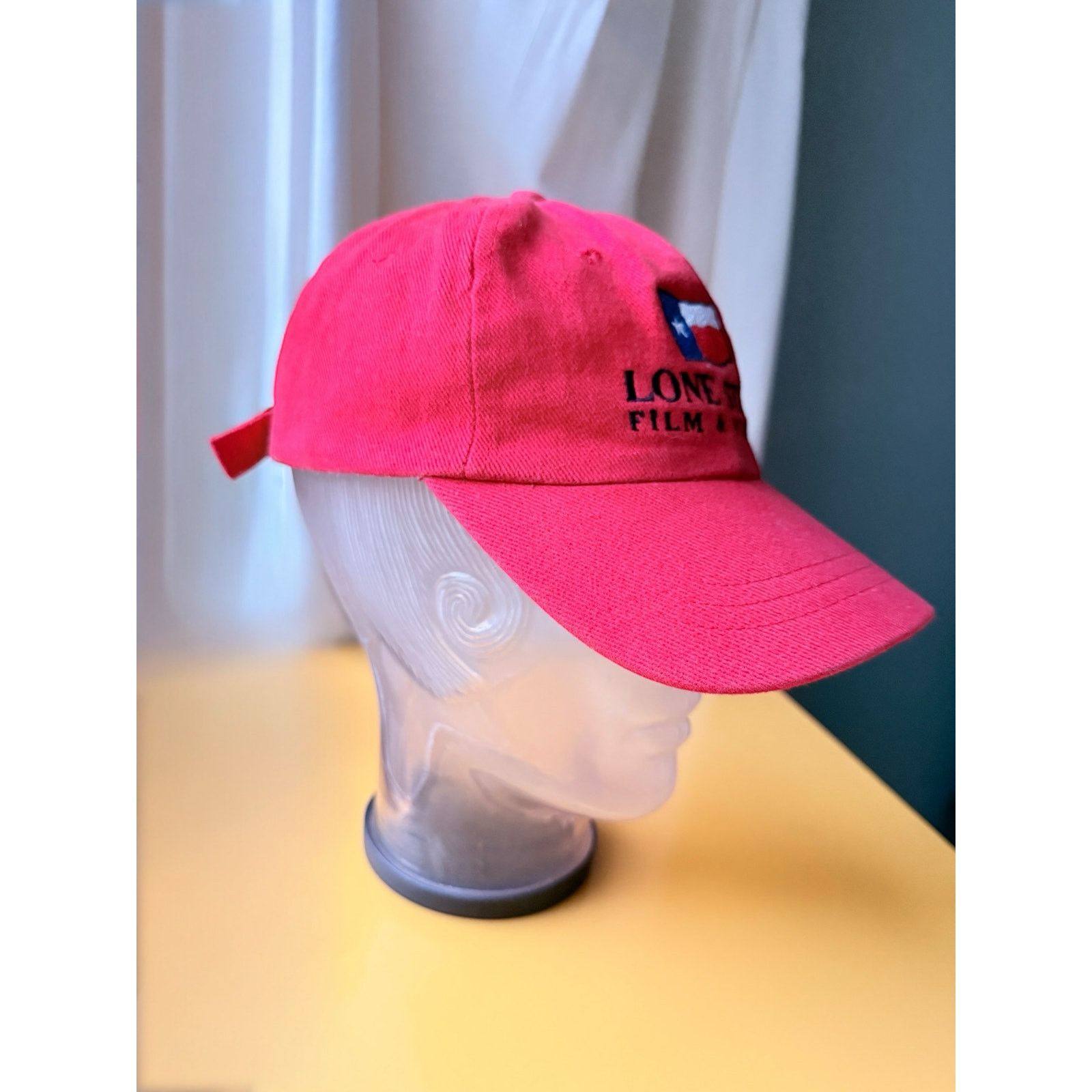 Vintage Vintage 90s Lone Star Film Hat | Red Texas Flag Embroidered Size ONE SIZE - 5 Thumbnail