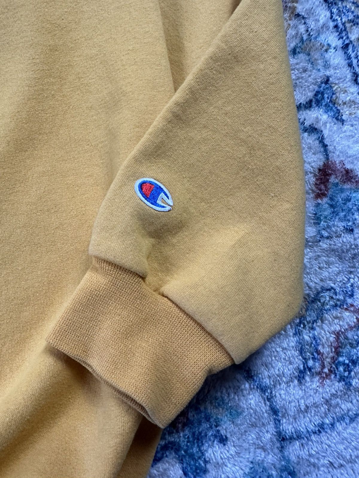Champion × Vintage Vintage Champion Yellow Blank Crewneck Large Size US L / EU 52-54 / 3 - 4 Thumbnail