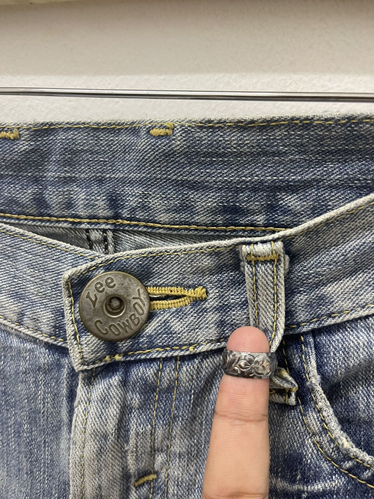 Lee Rare Vintage LEE COWBOY Made in Japan Distressed Thrashed Size US 28 / EU 44 - 8 Thumbnail