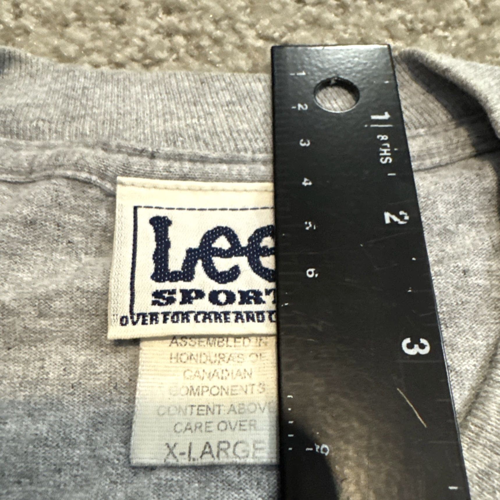 Lee VINTAGE New York Yankees Lee Sport MLB Baseball Gray T-Shirt XL Mens Long Sleeve 90s Jeter Size US XL / EU 56 / 4 - 6 Thumbnail