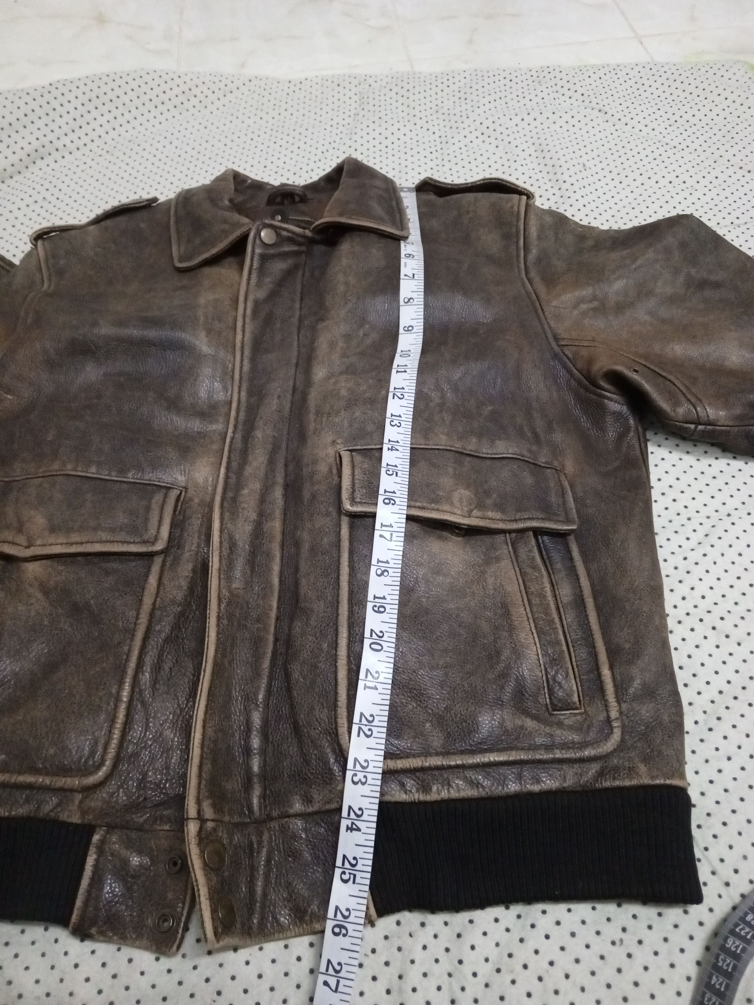 Other DANBURY USA ARMY STYLE LEATHER JACKET Size US L / EU 52-54 / 3 - 12 Thumbnail