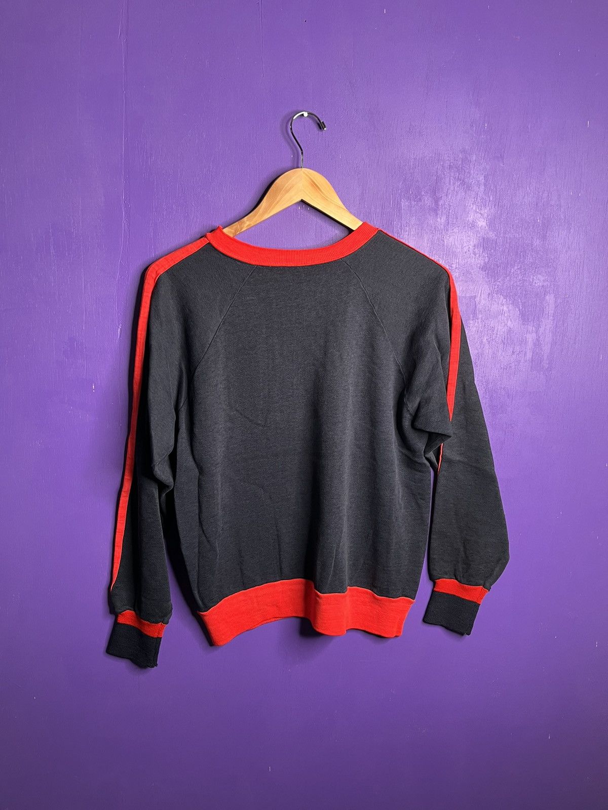 Vintage Vintage 60s Two tone striped sleeve crewneck Size US M / EU 48-50 / 2 - 2 Thumbnail
