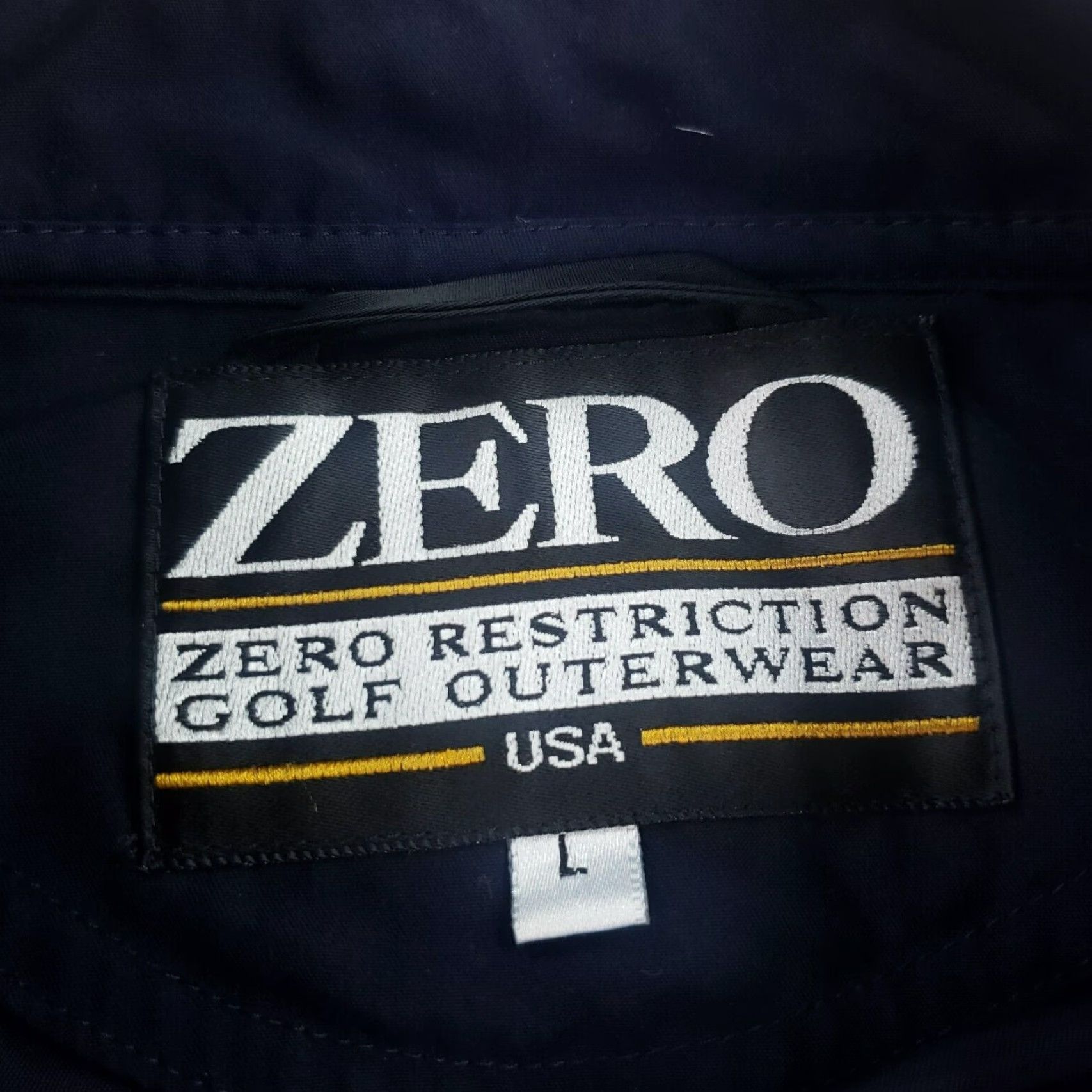 Vintage Zero Restriction Windbreaker Jacket Mens Large Blue 1/4 Zip Pullover Golf Size US L / EU 52-54 / 3 - 5 Thumbnail