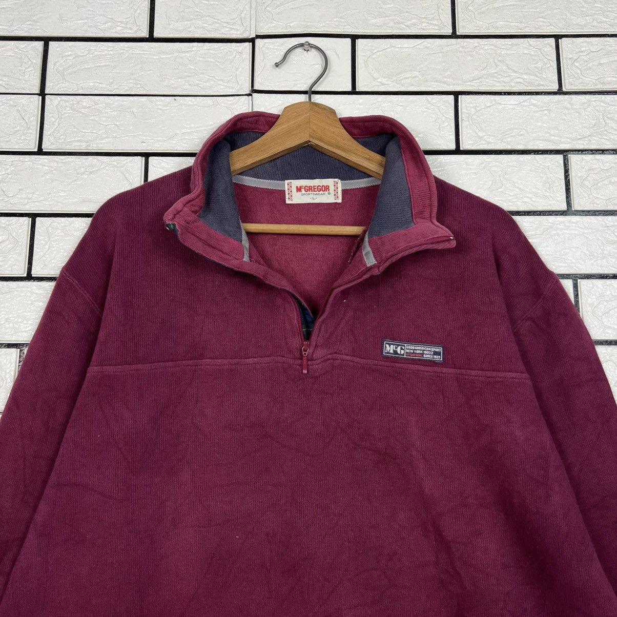McGregor McGREGOR Half Zipper Turtleneck Pullover Sweater #4199-C192 Size US L / EU 52-54 / 3 - 11 Thumbnail