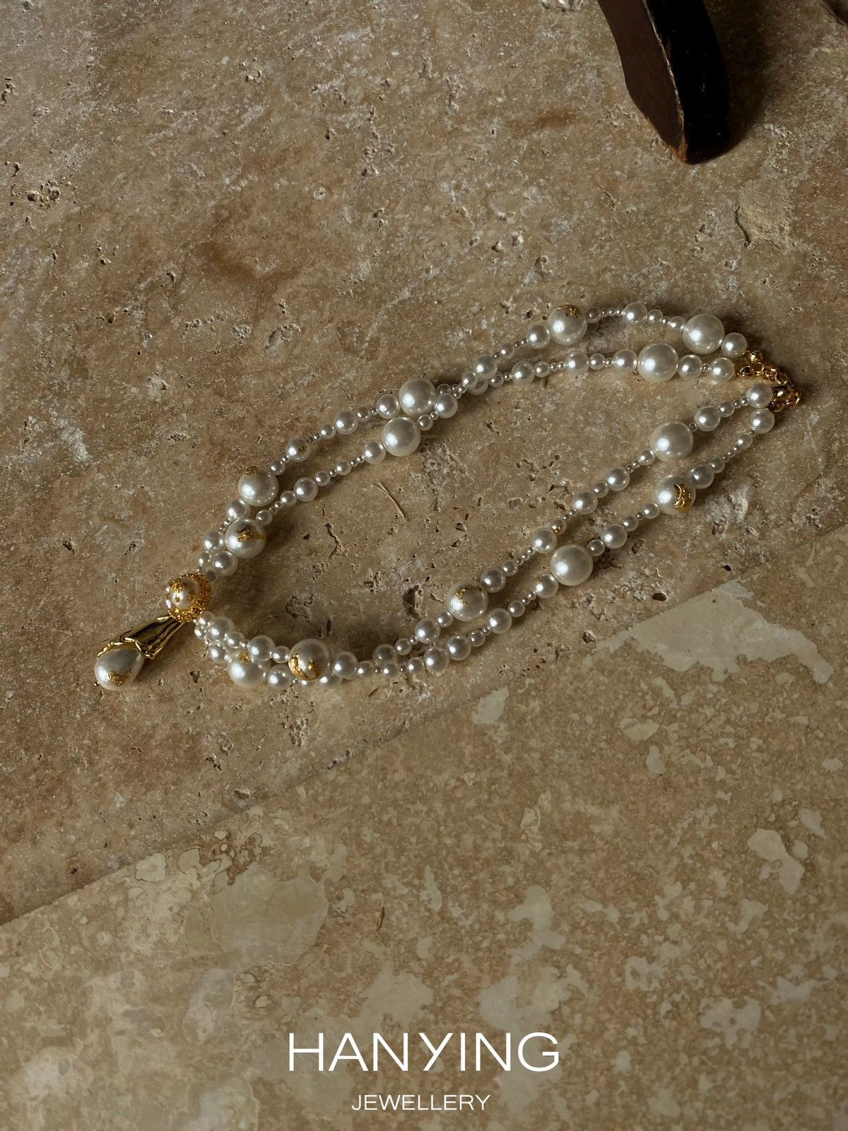 Other HANYING 18K Gold Plated Shell Pearl Choker Size ONE SIZE - 4 Thumbnail