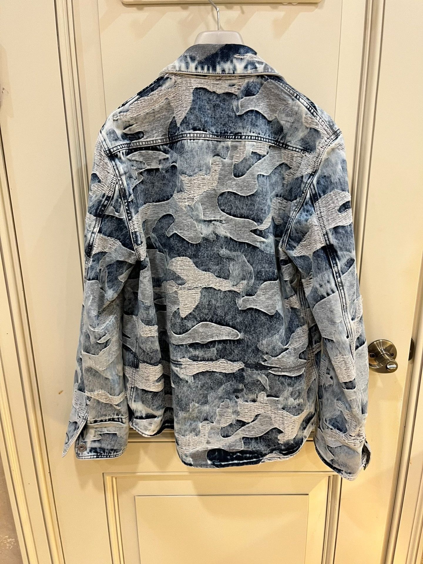 Valentino Valentino Blue Camouflage Denim Set Size US S / EU 44-46 / 1 - 3 Thumbnail