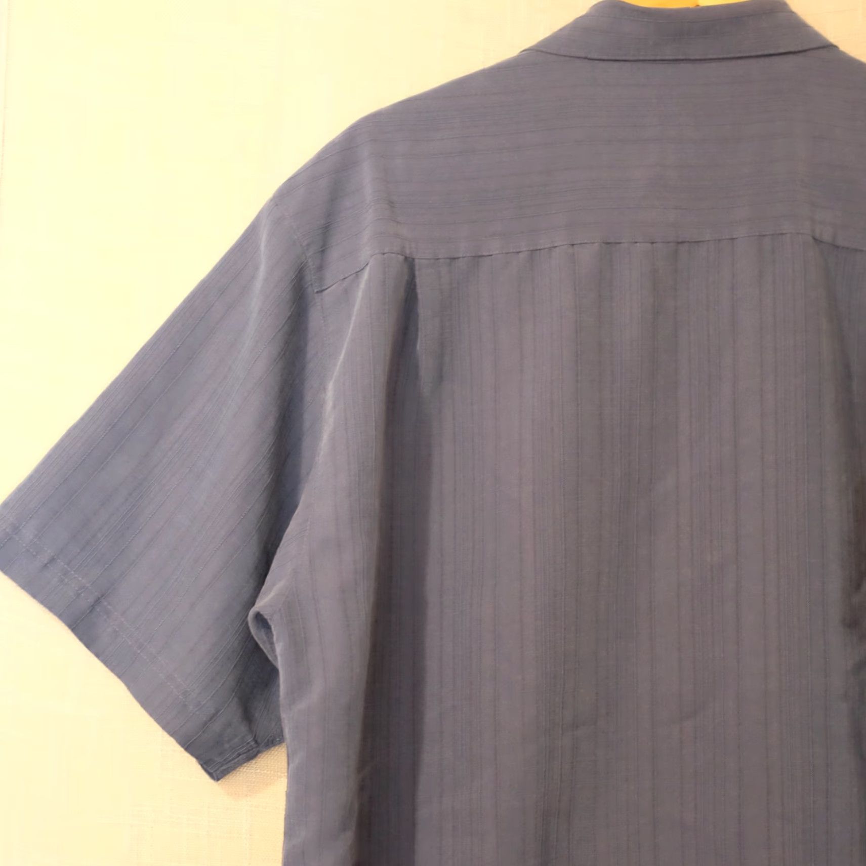 Haggar Haggar Button Down Shirt Navy Short Sleeve Mens L #A17-20 Size US L / EU 52-54 / 3 - 6 Thumbnail