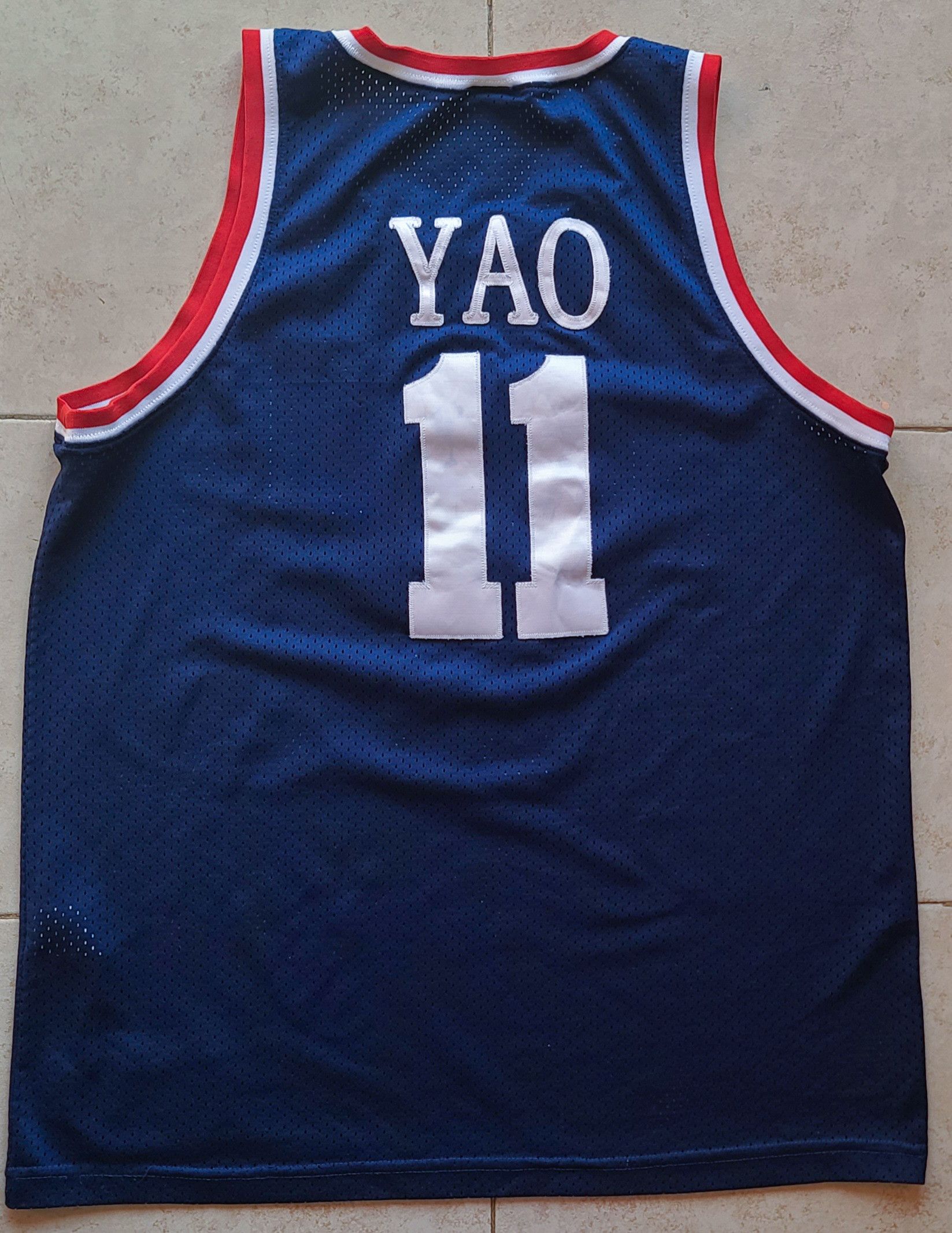 NBA Yao MING Houston Rockets 2000s NIKE Rewind L navy NBA vtg Size US L / EU 52-54 / 3 - 2 Thumbnail