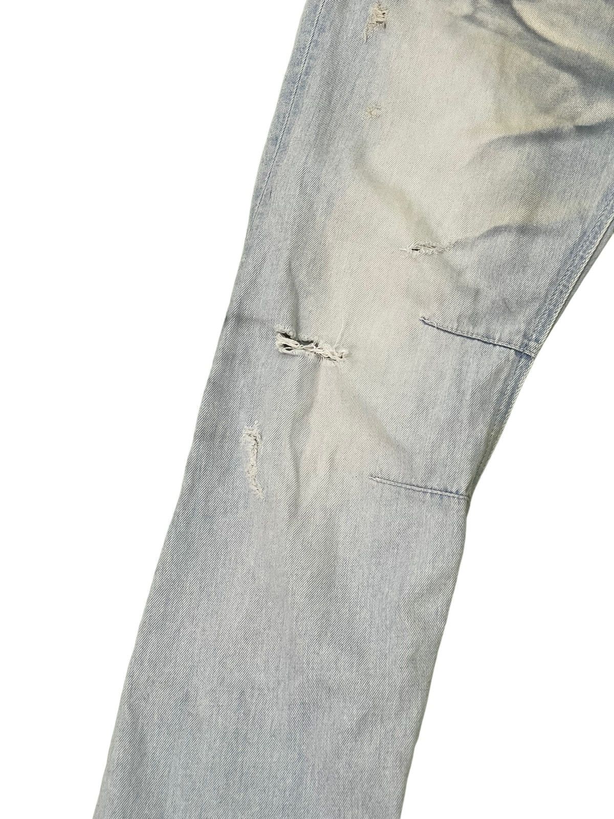 Japanese Brand Slim Jeans Vanquish Japan Distress Acid Wash 6🟦9 Size US 35 - 6 Thumbnail