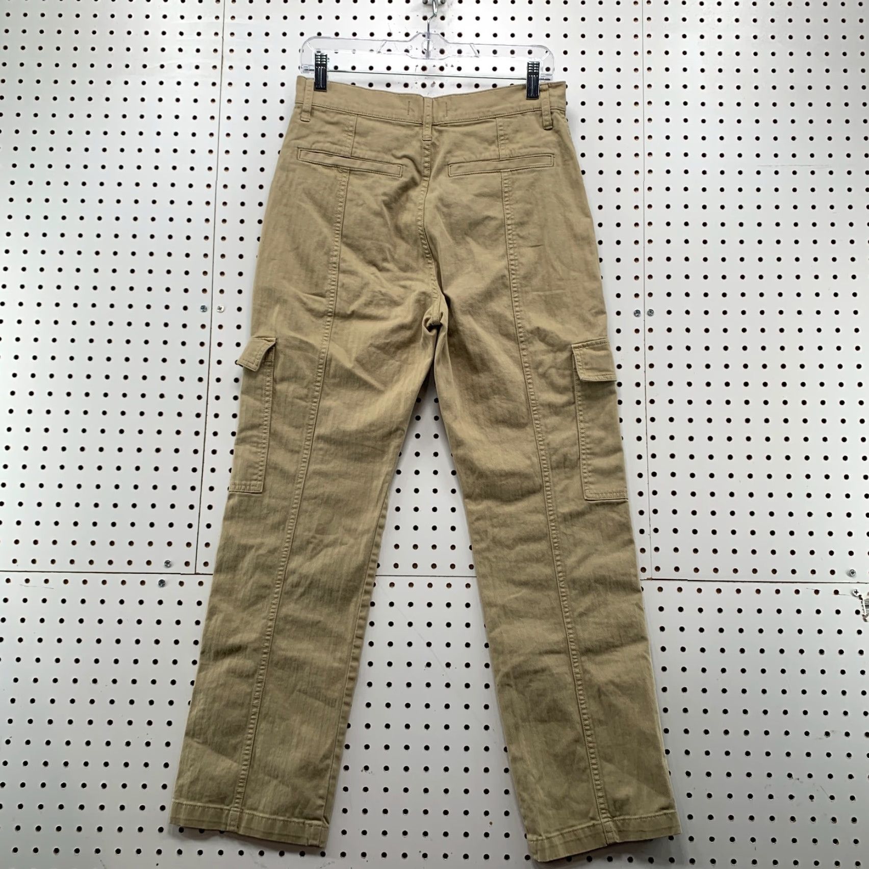 Madewell VINTAGE Madewell Cargo Pants Women's Size 28 Cotton Canvas Straight Fit 90s Style Tan Size 28" / US 6 / IT 42 - 6 Thumbnail