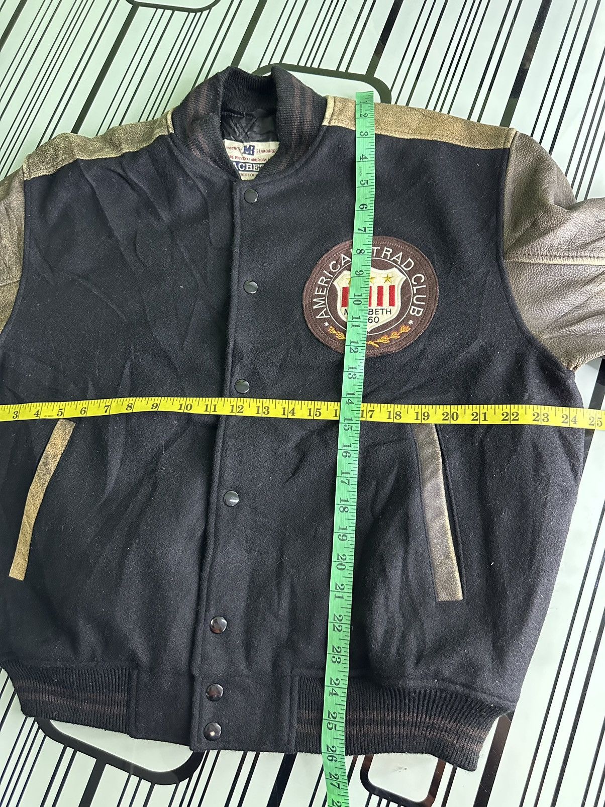 Macbeth Vtg Macbeth American Trad Club Varsity Leather/Wool Jacket Size US L / EU 52-54 / 3 - 18 Thumbnail