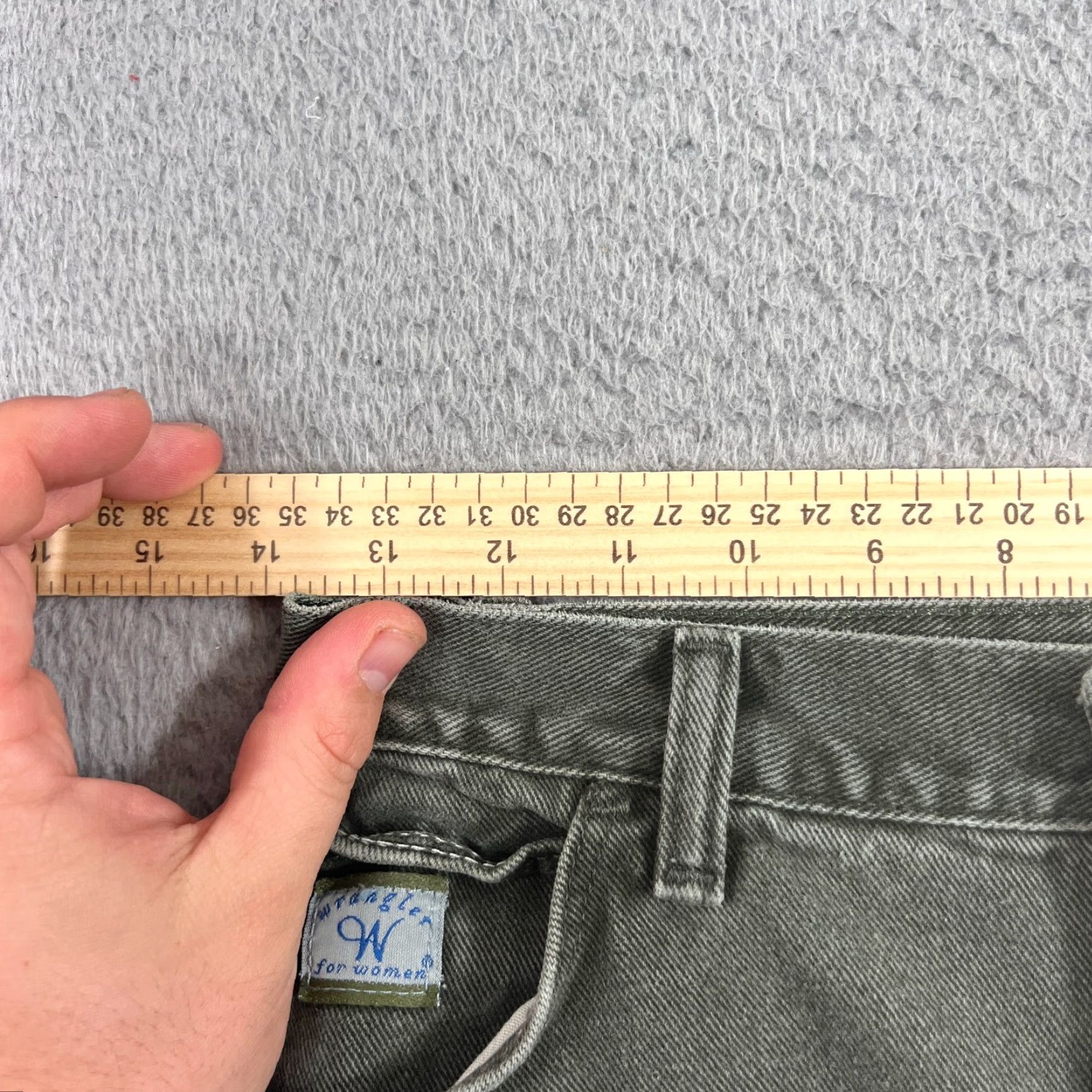 Wrangler VINTAGE Wrangler Jeans 10 27x33 Green High Rise Straight 80s Womens Size 32" / US 10 / IT 46 - 4 Thumbnail