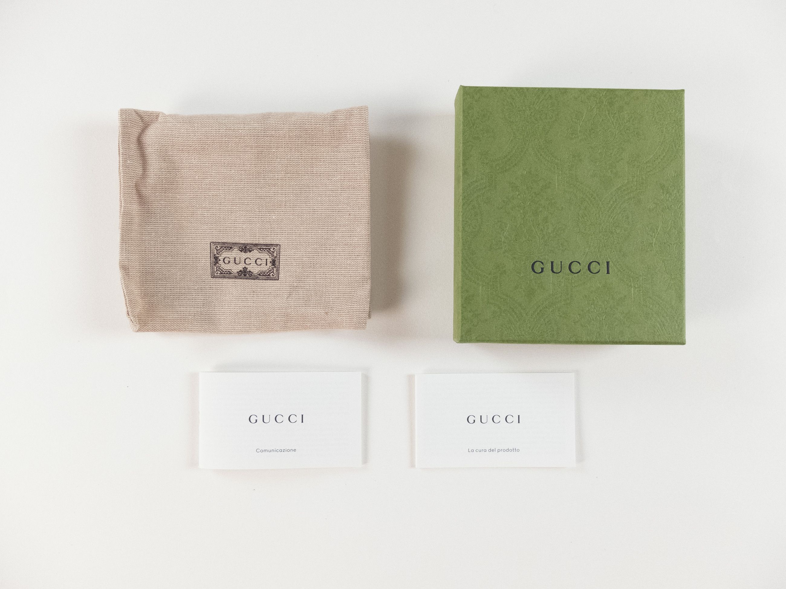 Gucci GUCCI full black interlocking GG logo bifold leather wallet Size ONE SIZE - 7 Thumbnail
