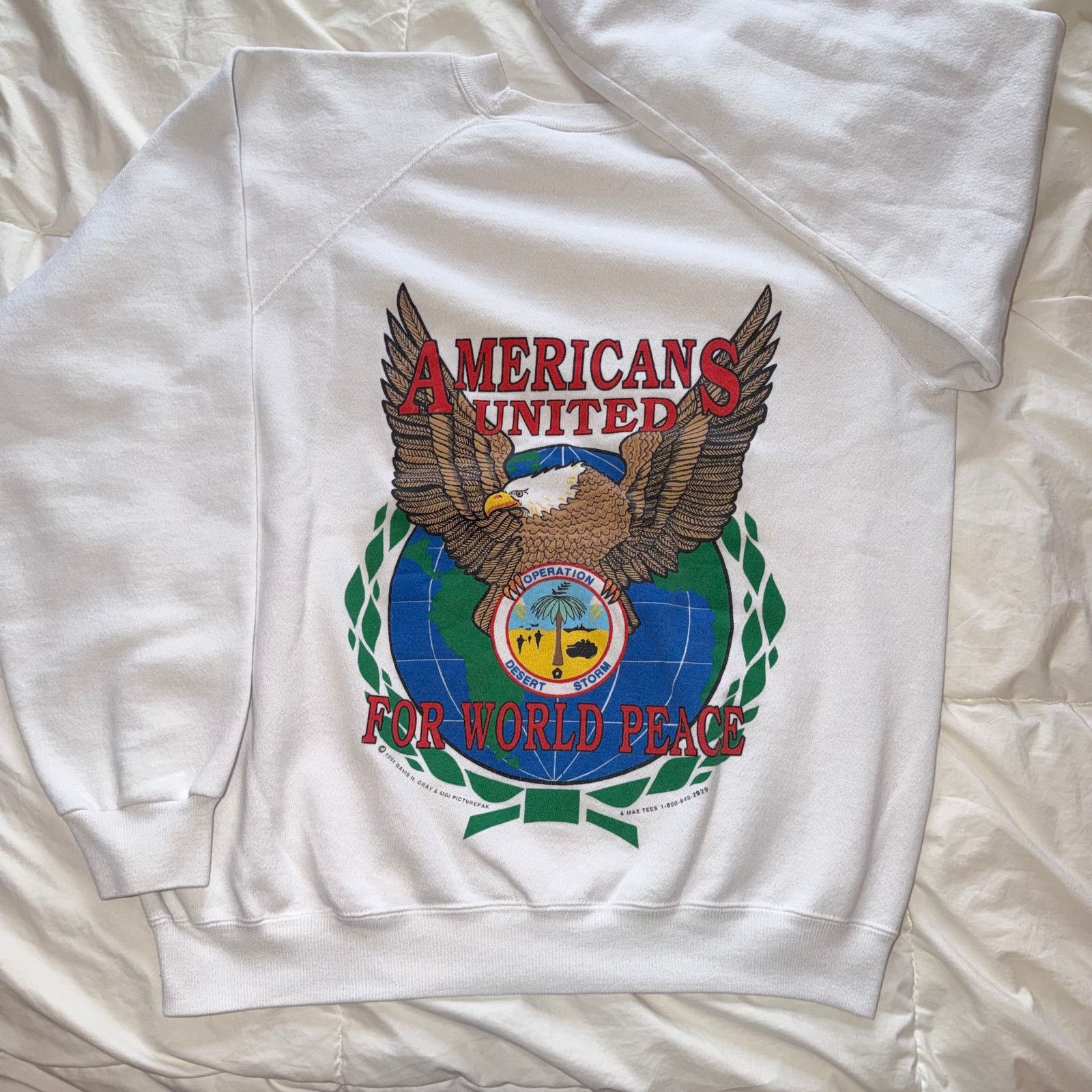 & Other Stories Vtg 1991 Operation Desert Storm Sweatshirt XL USA Rare Size US XL / EU 56 / 4 - 1 Thumbnail