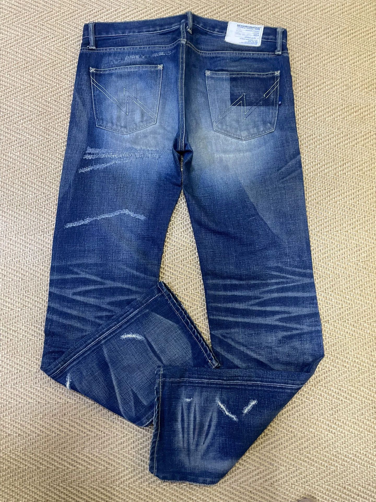 Neighborhood NEIGHBORHOOD 06EX Narrow L Jeans Washed Knife Cut Size US 34 / EU 50 - 5 Thumbnail