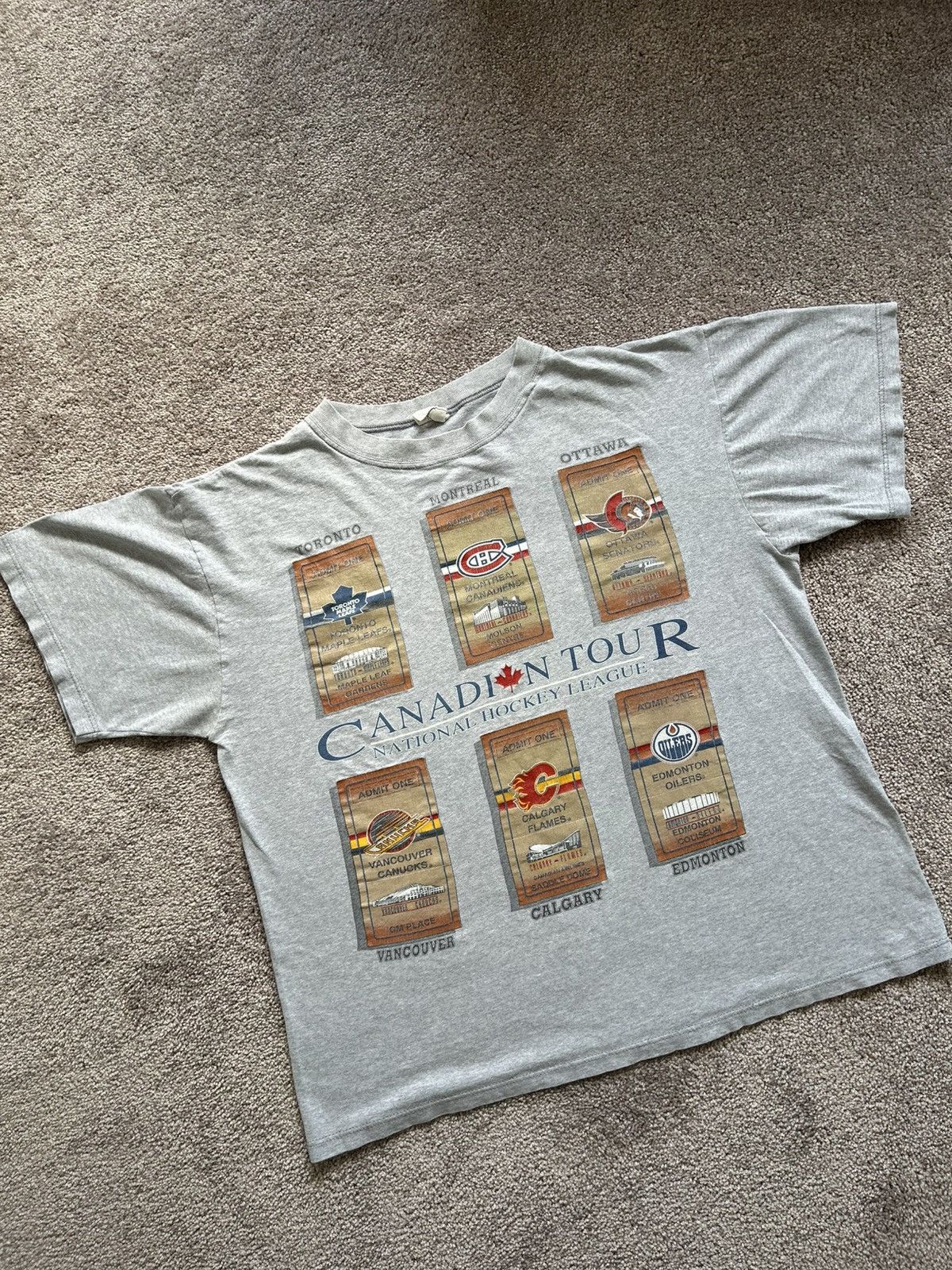 NHL × Vintage Vintage Canadian Tour NHL Tee Size US M / EU 48-50 / 2 - 1 Thumbnail