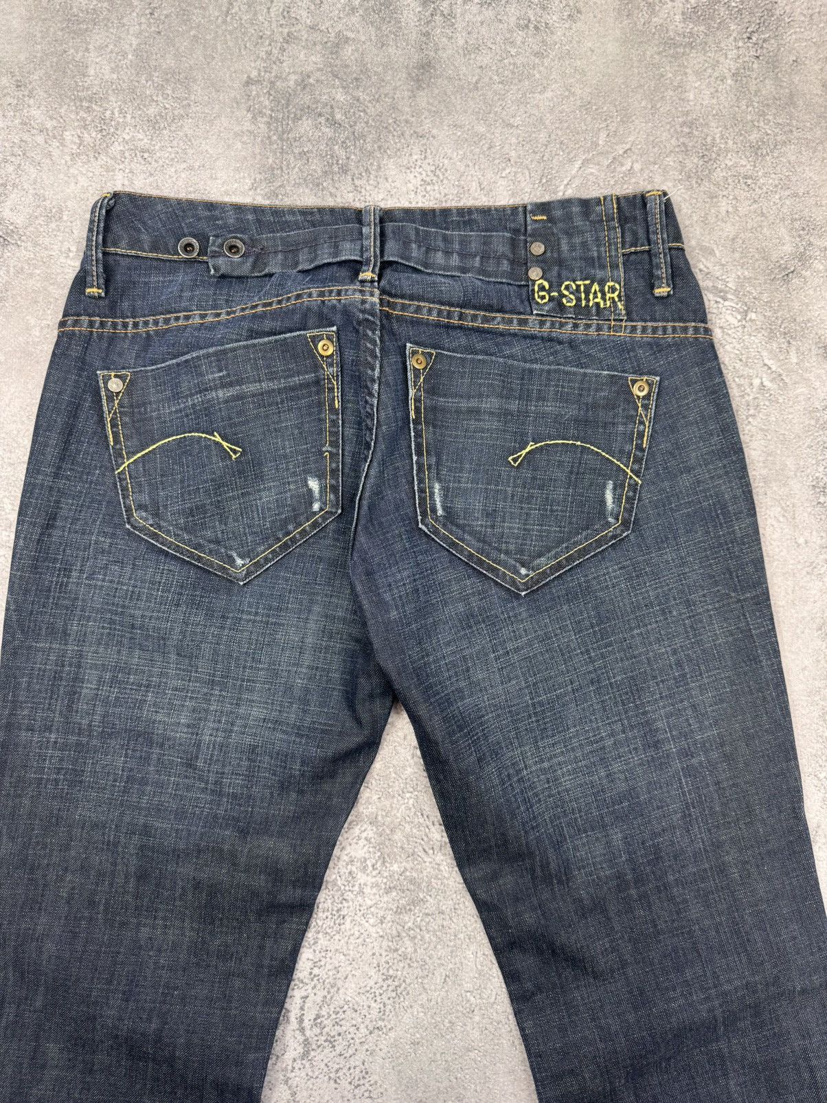 G-Star G-Star Raw Denim Men Straight Jeans Dark Blue Size 30 Size US 30 / EU 46 - 2 Thumbnail