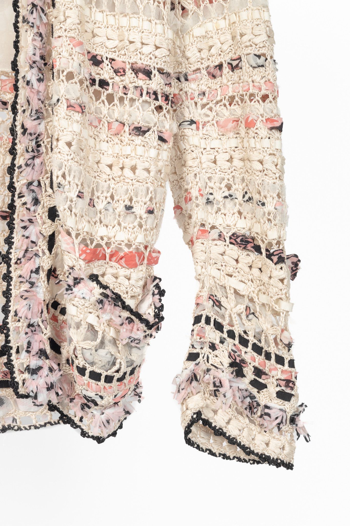 Oscar De La Renta Oscar de la Renta SS11 Runway Ribbon-Trim Crochet Cardigan Size M / US 6-8 / IT 42-44 - 6 Thumbnail