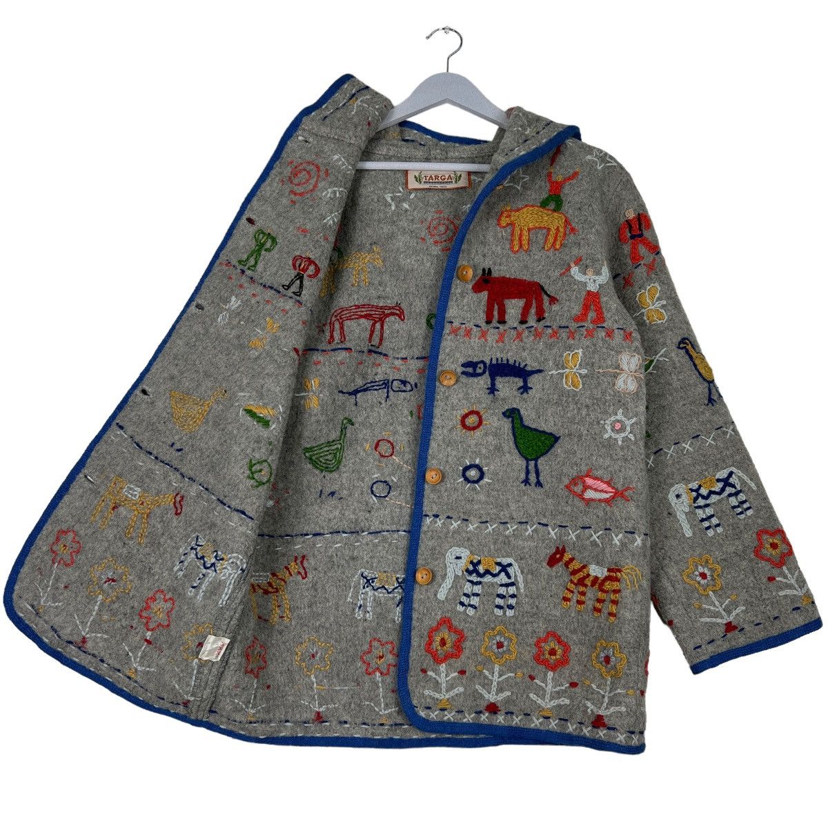 Japanese Brand 🔥 TARGA EMBROIDERY PRIMETIVE MOTIVE WOOL JACKET Size US S / EU 44-46 / 1 - 10 Thumbnail