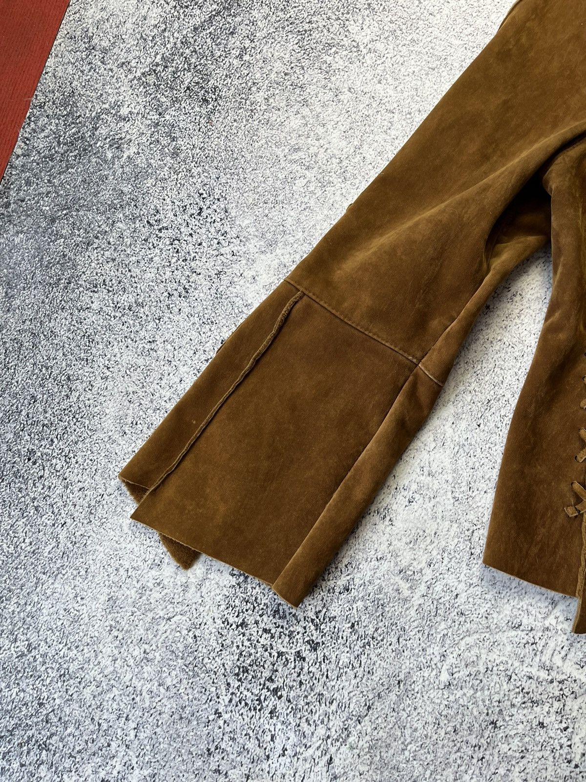 Japanese Brand Vintage Fringed Leather Suede Cowboy Western Jacket Size L / US 10 / IT 46 - 11 Thumbnail