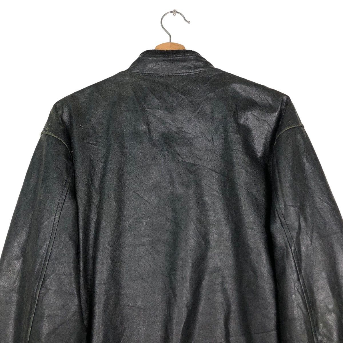 Japanese Brand 🔥Vintage Bomber Biker Leather Jacket Japan Issey Miyake Size US L / EU 52-54 / 3 - 9 Thumbnail
