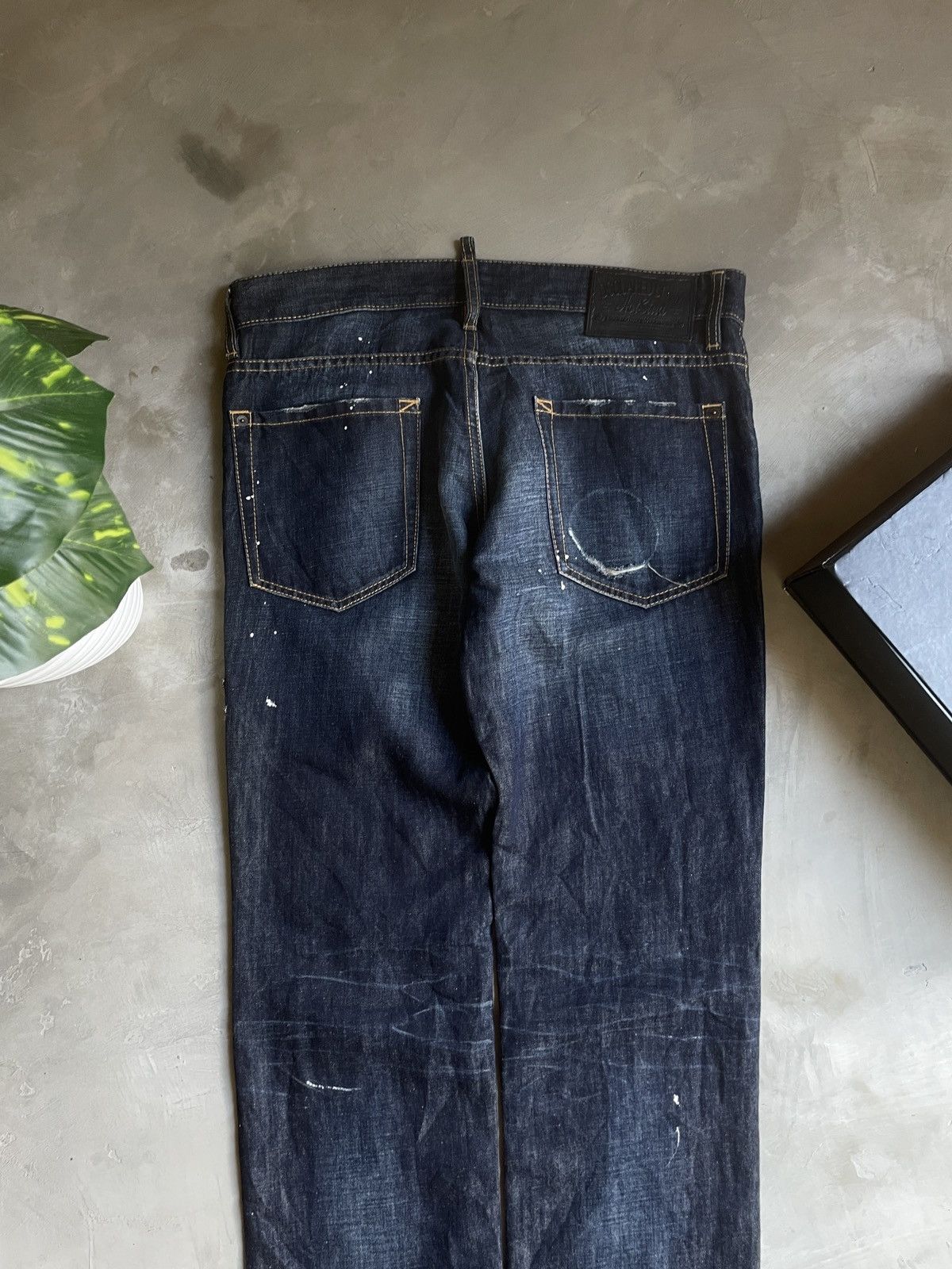 Dsquared2 Dsquared Straight Denim Jeans Distrassed Size 24" / US 00 / IT 34 - 6 Thumbnail