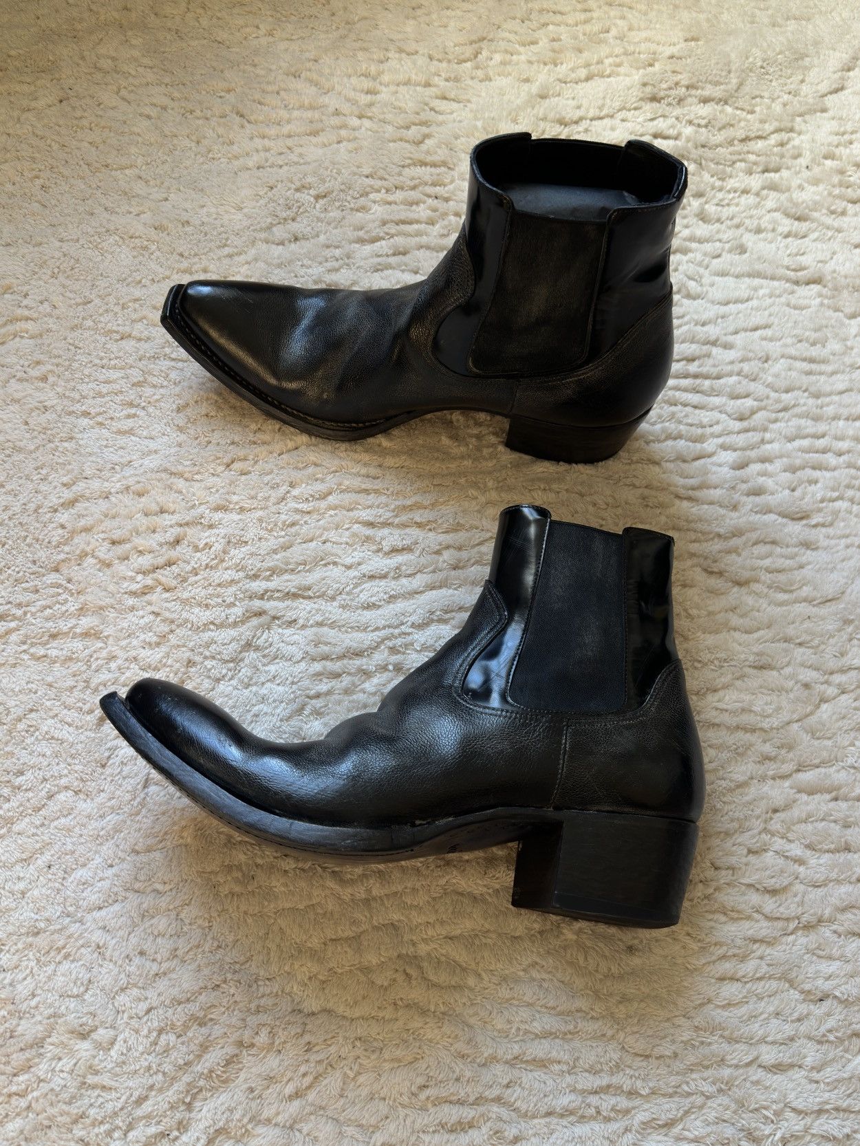 Prada Prada leather used boots Size US 11 / EU 44 - 2 Thumbnail