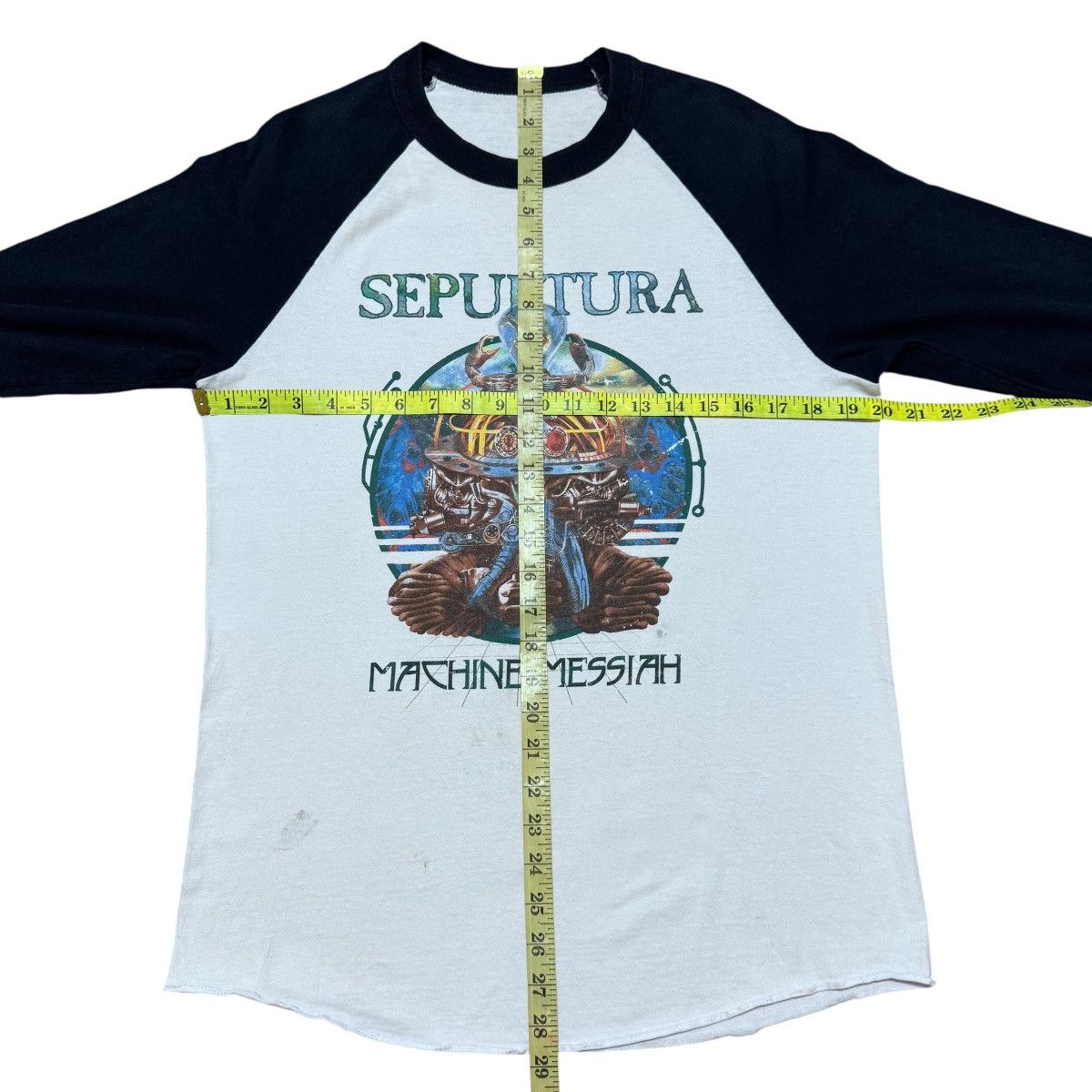 Band Tees Vintage Sepultura Raglan Shirt Machine Messiah Size US M / EU 48-50 / 2 - 13 Thumbnail