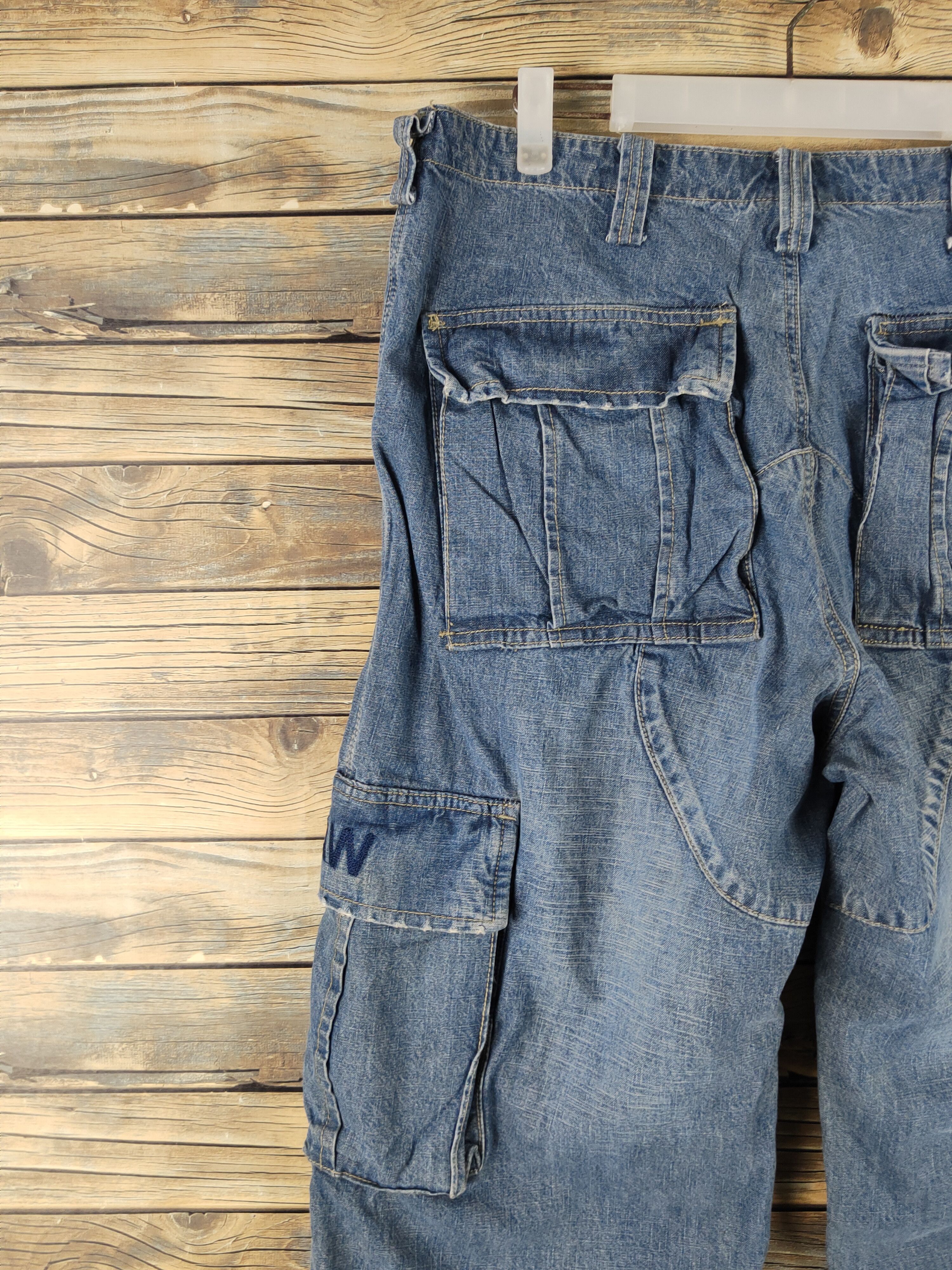 G-Star DL G Star Raw Blue Distressed Ripped denim Jeans #1321 Size US 35 - 10 Thumbnail