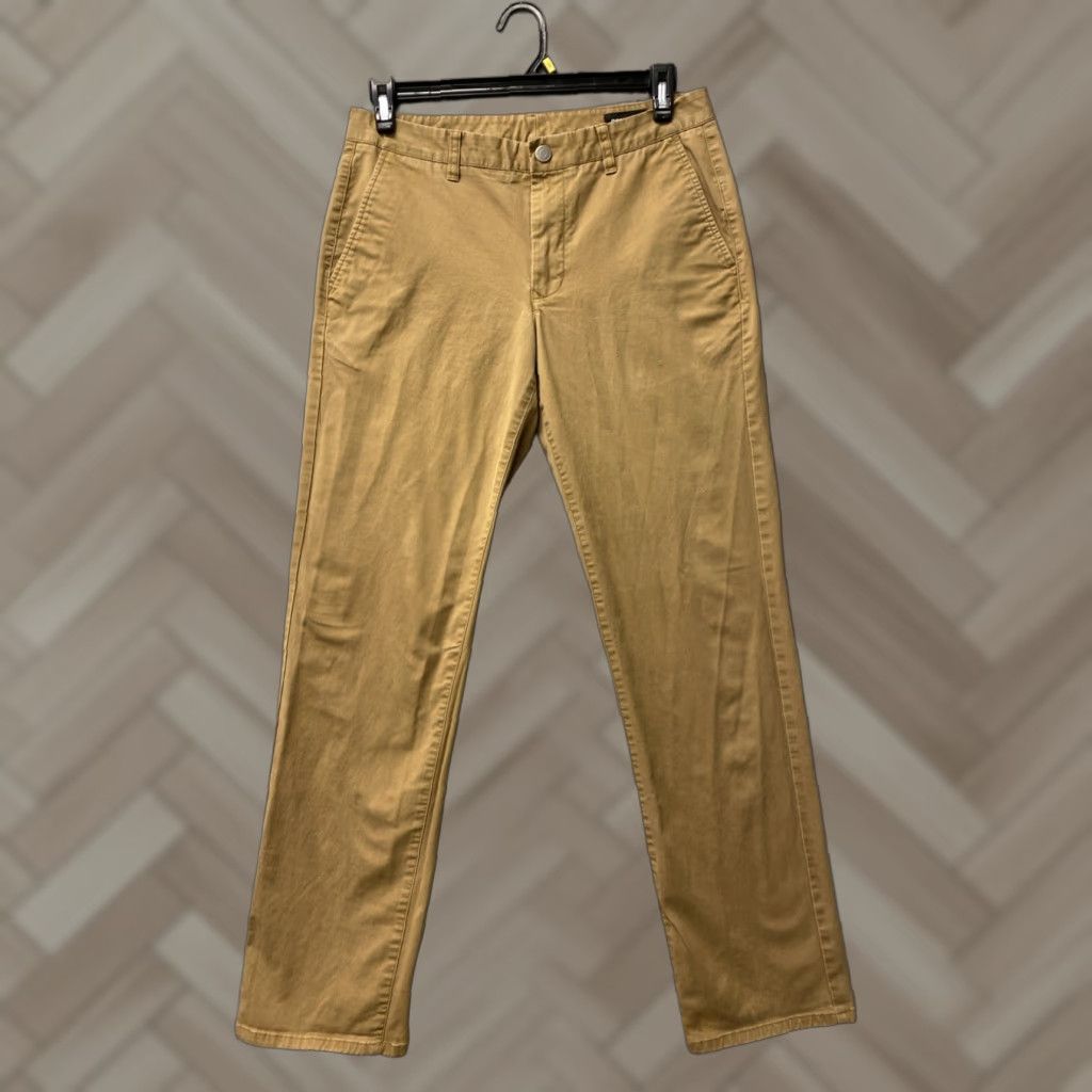 Bonobos Bonobos Chino Pants Mens 32x34 Dark Gold Flat Front Stretch Pockets Regular Front Style: Chino Size US 32 / EU 48 - 1 Thumbnail